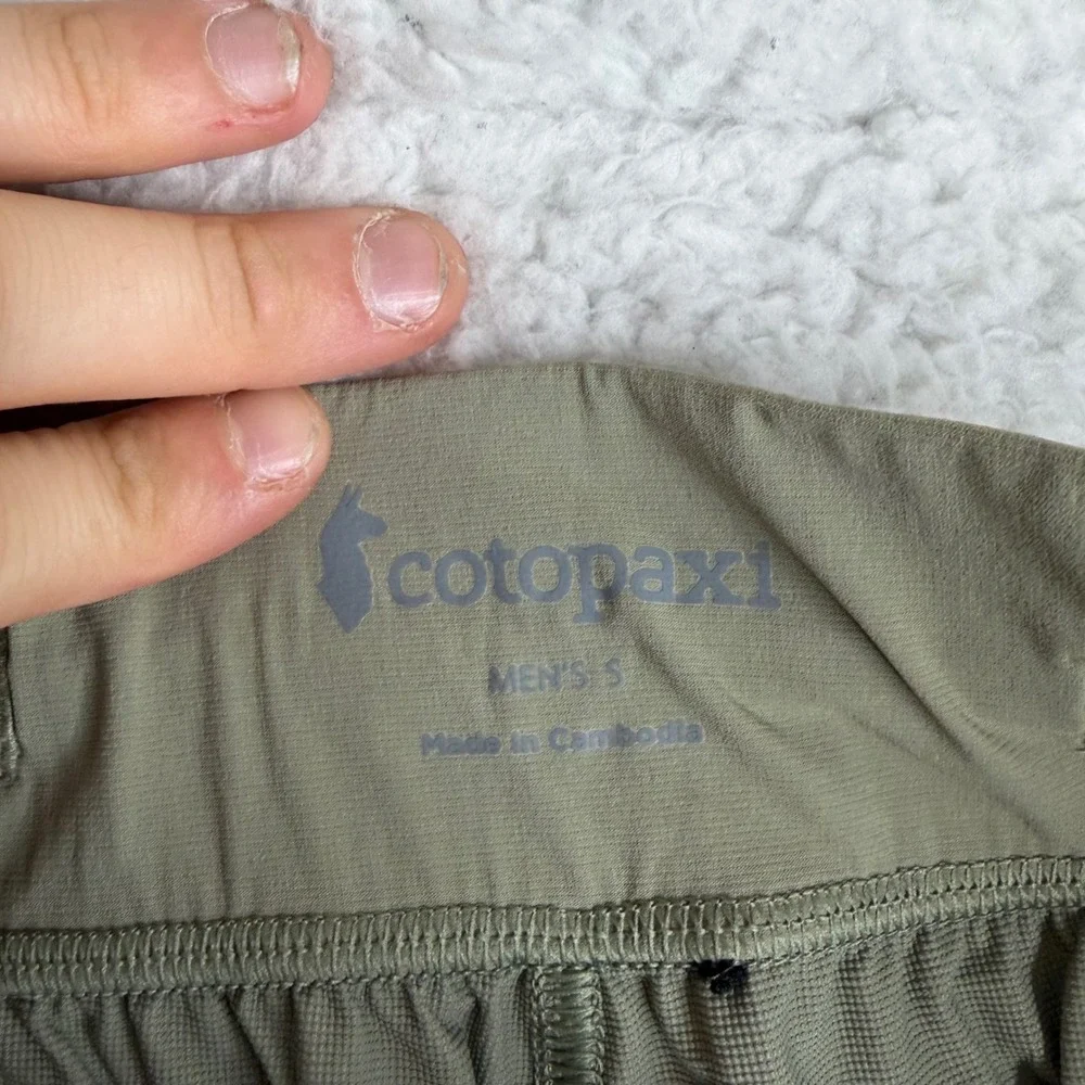 Cotopaxi Veza Adventure Pants Mens S Green Khaki Hiking Joggers S21470M204